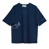 Michella Women's Blue Crocodile T-shirt In Blue