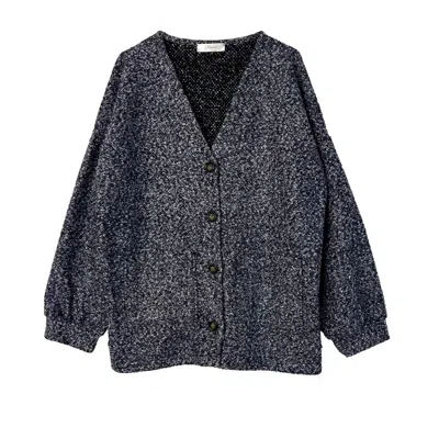 Em Basics Women's Blue Eva Cardigan In Gray