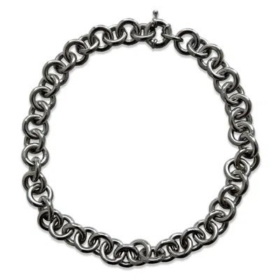 Em Basics Women's Chain Necklace - Silver In Gray