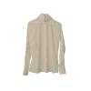 Michella Women's Neutrals Camilla Exaggerated Collar Shirt
