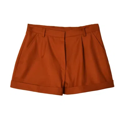 Em Basics Leyla Shorts In Yellow/orange