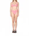 Em On Holiday Women's Terry Hibiscus Bikini Set In Light Pink In Pink