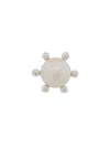 E.m. Pearl Stud Earring In White