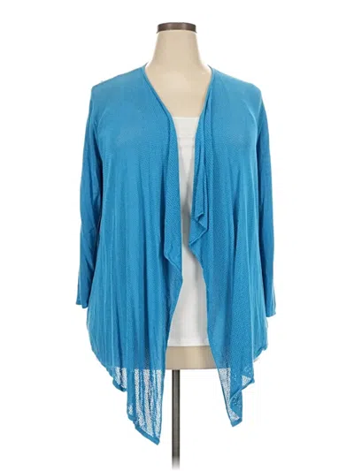 Pre-owned Emaline Cardigan Sweater In Blue