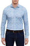 EMANUEL BERG 4FLEX MODERN FIT PRINT KNIT BUTTON-UP SHIRT