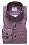 EMANUEL BERG 4FLEX MODERN FIT PRINT KNIT BUTTON-UP SHIRT