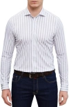 EMANUEL BERG 4FLEX MODERN FIT STRIPE KNIT BUTTON-UP SHIRT