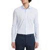 Emanuel Berg 4flex Stretch Modern Fit Geometric Print Knit Dress Shirt