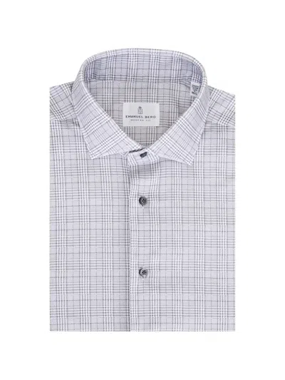 Emanuel Berg Check-pattern Shirt In Gray