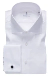 Emanuel Berg Cotton Dress Shirt In White