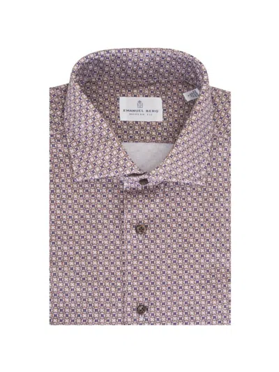 Emanuel Berg Geometric-print Shirt In Pink