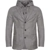 Emanuel Berg Lorno Piana Wool & Cashmere Sport Coat With Removable Hooded Bib