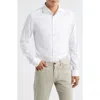 Emanuel Berg Modern Fit Flannel Dress Shirt In White