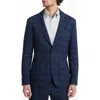 Emanuel Berg Plaid Wool & Cotton Knit Sport Coat