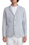 Emanuel Berg Premium Knit Merino Wool Sport Coat In Light Grey