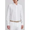 Emanuel Berg Textured Sartorial Stretch Cotton Dress Shirt