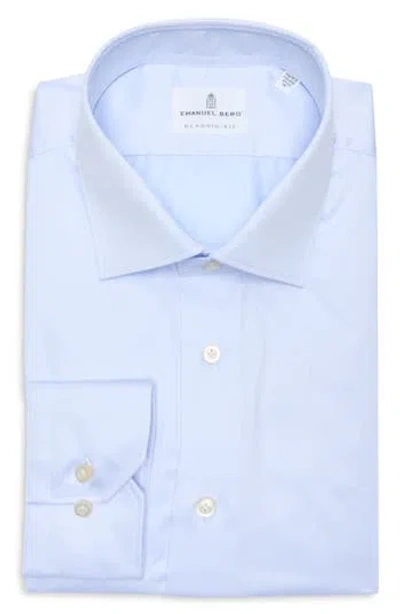 Emanuel Berg Traveller Modern Fit Dress Shirt In Blue