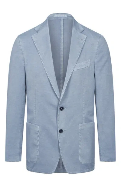 Emanuel Berg Washed Stretch Cotton & Silk Sport Coat In Blue