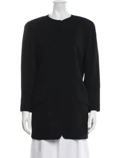 Pre-owned Emanuel By Emanuel Ungaro Coat In Black