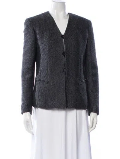 Pre-owned Emanuel By Emanuel Ungaro Evening Jacket In Gray