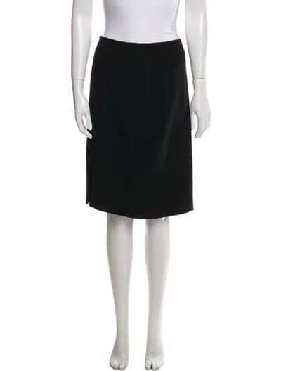 Pre-owned Emanuel By Emanuel Ungaro Knee-length Skirt In Black