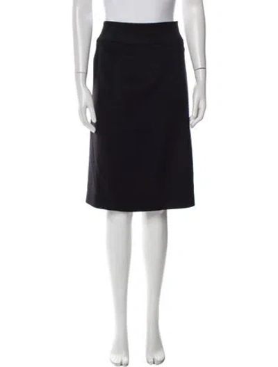 Pre-owned Emanuel By Emanuel Ungaro Knee-length Skirt In Black