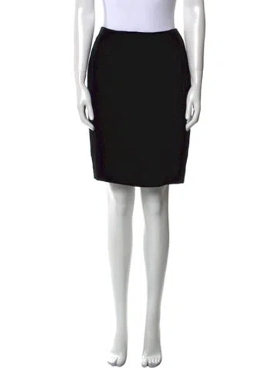 Pre-owned Emanuel By Emanuel Ungaro Knee-length Skirt In Black