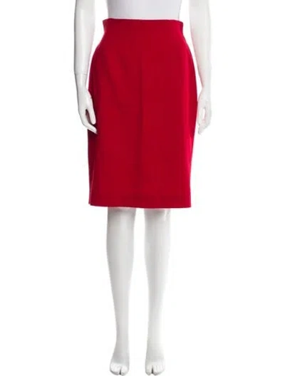 Pre-owned Emanuel By Emanuel Ungaro Knee-length Skirt In Red