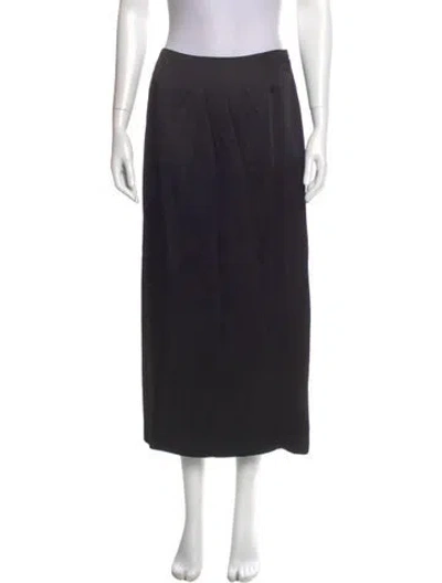 Pre-owned Emanuel By Emanuel Ungaro Midi Length Skirt In Black