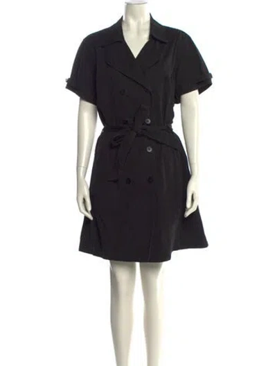 Pre-owned Emanuel By Emanuel Ungaro Mini Dress In Black