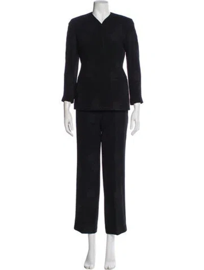 Pre-owned Emanuel By Emanuel Ungaro Pantsuit In Black