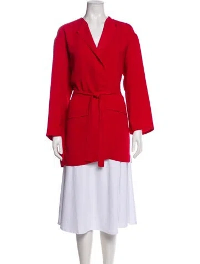 Pre-owned Emanuel By Emanuel Ungaro Peacoat In Red