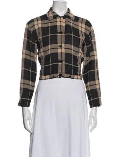 Pre-owned Emanuel By Emanuel Ungaro Plaid Print Jacket In Multi