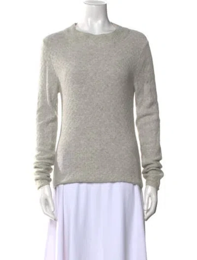 Pre-owned Emanuel By Emanuel Ungaro Silk Crew Neck Sweater In Gray