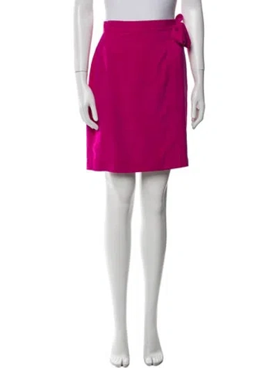 Pre-owned Emanuel By Emanuel Ungaro Silk Knee-length Skirt In Purple