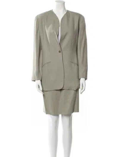 Pre-owned Emanuel By Emanuel Ungaro Skirt Suit In Neutral