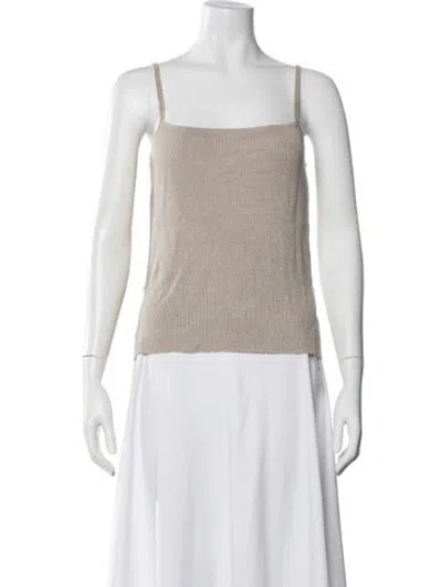 Pre-owned Emanuel By Emanuel Ungaro Square Neckline Sweater In Neutral
