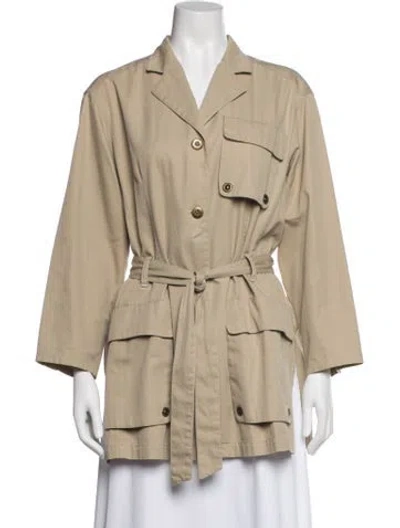 Pre-owned Emanuel By Emanuel Ungaro Trench Coat In Neutral