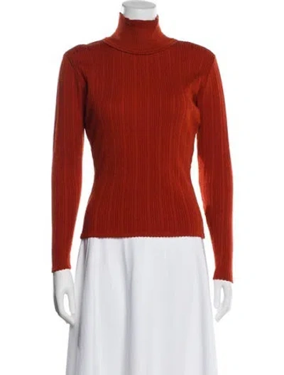 Pre-owned Emanuel By Emanuel Ungaro Turtleneck Sweater In Orange