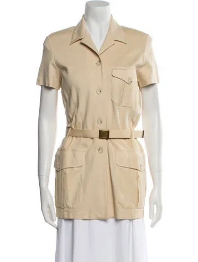 Pre-owned Emanuel By Emanuel Ungaro Utility Jacket In Neutral