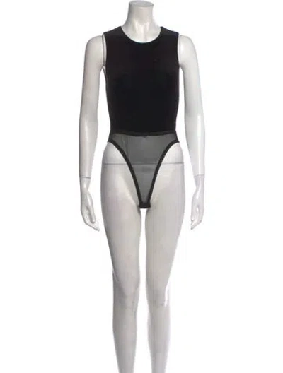 Pre-owned Emanuel By Emanuel Ungaro Vintage 1990's Bodysuit In Black