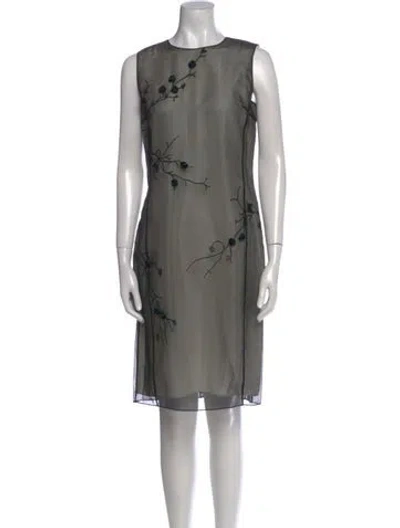 Pre-owned Emanuel By Emanuel Ungaro Vintage Knee-length Dress In Gray