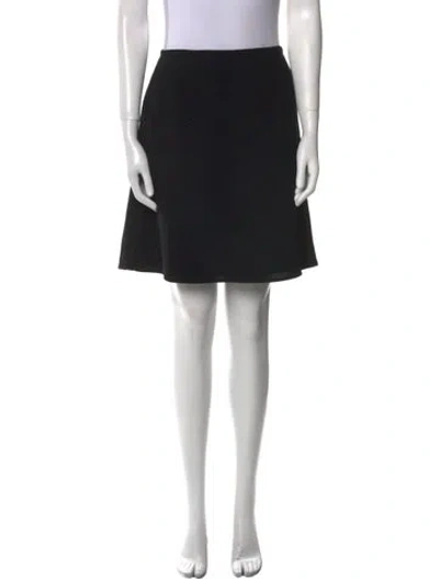 Pre-owned Emanuel By Emanuel Ungaro Vintage Knee-length Skirt In Black