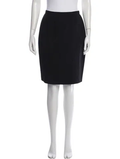 Pre-owned Emanuel By Emanuel Ungaro Vintage Knee-length Skirt W/ Tags In Black