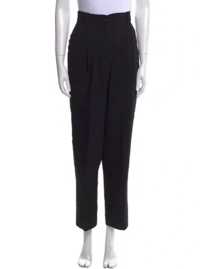 Pre-owned Emanuel By Emanuel Ungaro Vintage Straight Leg Pants In Black