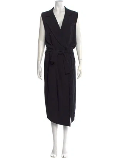 Pre-owned Emanuel By Emanuel Ungaro Vintage V-neck Jumpsuit In Black