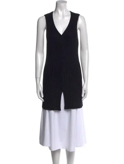 Pre-owned Emanuel By Emanuel Ungaro V-neck Sweater In Black