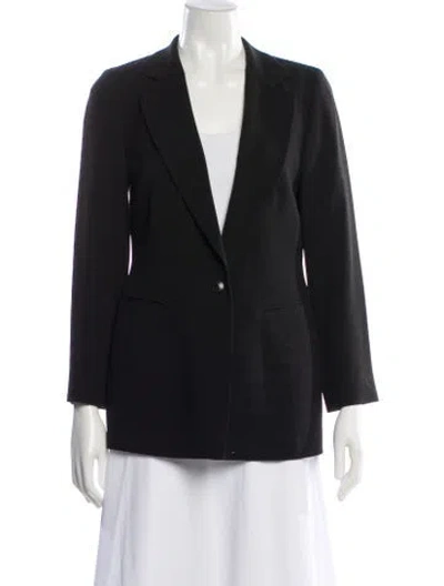 Pre-owned Emanuel By Emanuel Ungaro Wool Blazer In Black