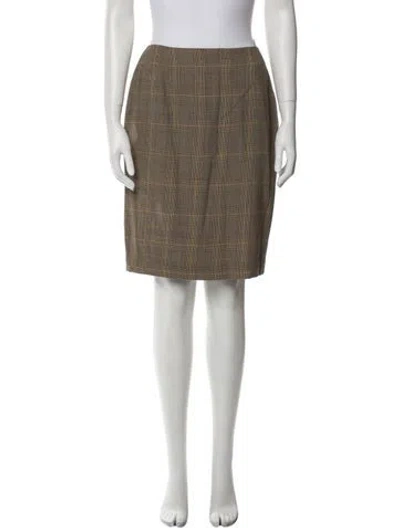 Pre-owned Emanuel By Emanuel Ungaro Wool Knee-length Skirt In Brown