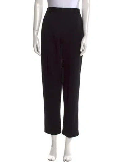 Pre-owned Emanuel By Emanuel Ungaro Wool Straight Leg Pants In Black
